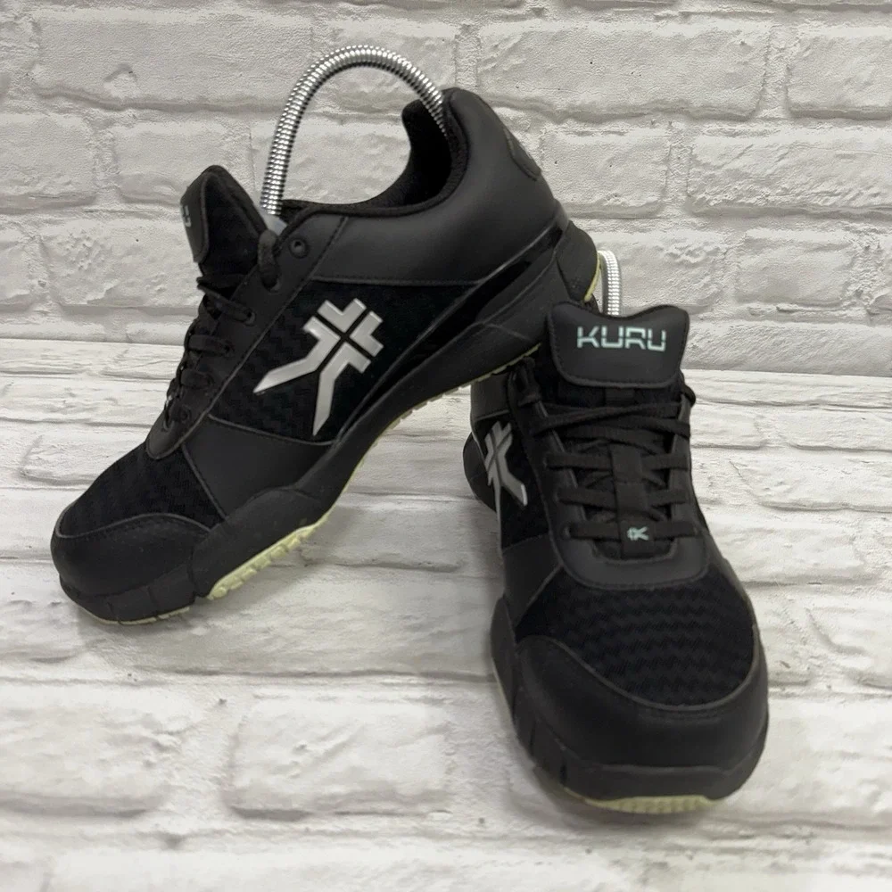 Kuru Quantum 2 Womens Size 10 Black Gray Athletic Running Walking Shoes Sneakers